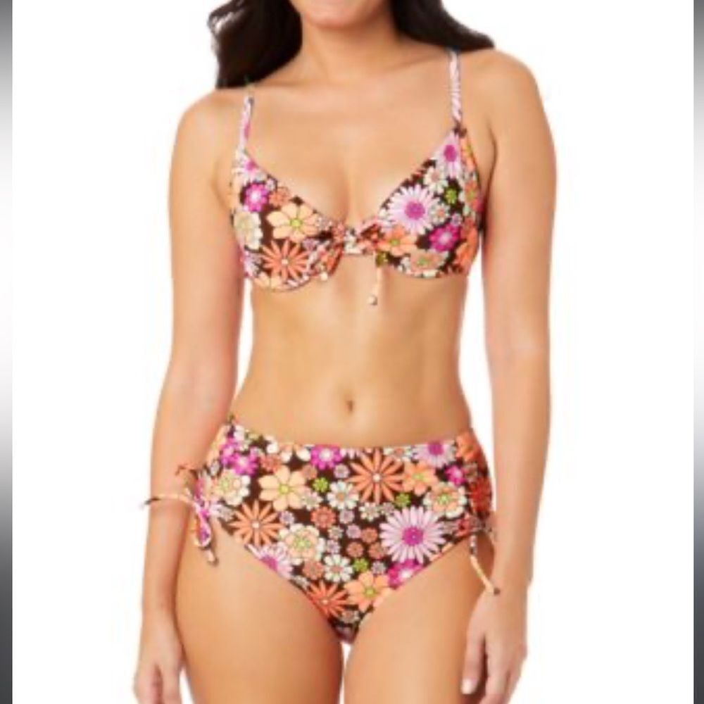 NWT Macy’s Salt Cove Juniors' Morning Grace Underwire Bralette Bikini Top